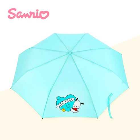 산리오 포차코 우산 여자 여성 예쁜 캐릭터 귀여운 이쁜 가벼운 경량 접이식 접는 3단 수동우산