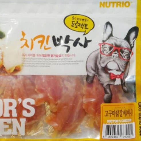 유기견 임보 봉사 치킨 고구마 건조간식 생일상 동물구조센터 반려견 식품, 300g, 1개