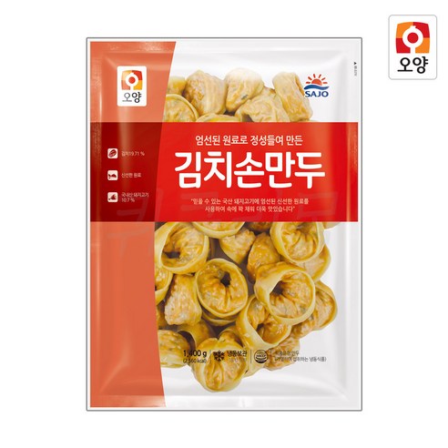 대림선 김치손만두 1020g, 5개, 1.02kg