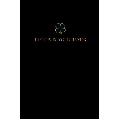 St. Patrick's Day Notebook Lined - For Men and Women - Black and Gold - 6 x 9 (15.24 cm x 22.86cm) -