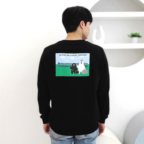 파르데스 트래블 맨투맨 티셔츠