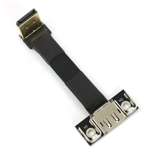 DisplayPort 확장 케이블 남성 여성 각도 어댑터 플랫 EMI 장착 브래킷 (P2-P4T) 30cm 장착 FPC 케이블 차폐, {"색상":"보여진 바와 같이"}, {"크기":"하나"}