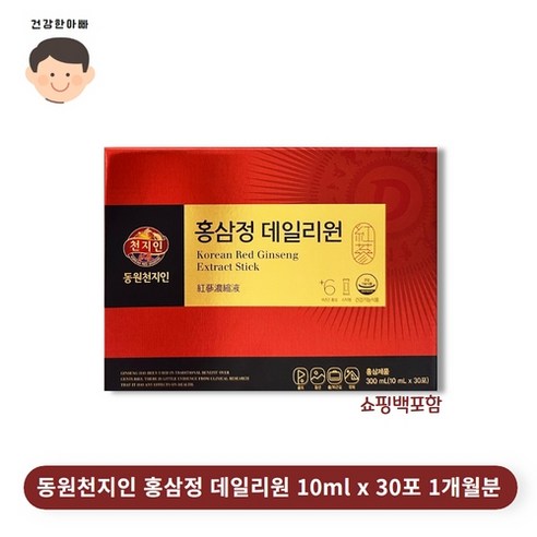 천지인 홍삼정 데일리원 6년근 홍삼 스틱, 10ml, 30포, 10ml 천지인 홍삼정 데일리원 6년근 홍삼 스틱, 10ml, 30포, 10ml