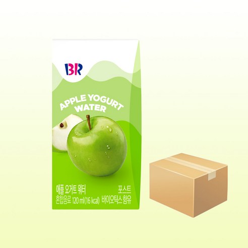 배스킨라빈스 애플 요거트 워터 120ml x 24개 과즙워터