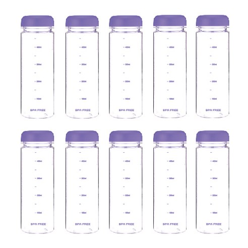 마이보틀 트라이탄 눈금 내열물병 10p 350ml 500ml, 퍼플