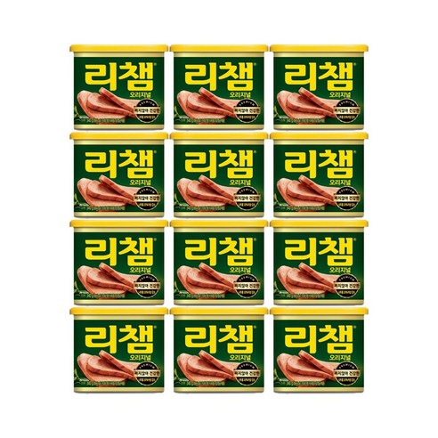 리챔 오리지널 햄통조림, 340g, 12개