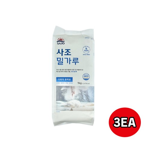 사조 밀가루 다목적 중력분 1kg, 1개 맥선강력분