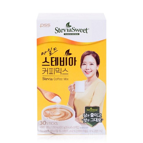 소유진 마일드 스테비아 커피믹스 30T, 9.5g, 30개입, 4개