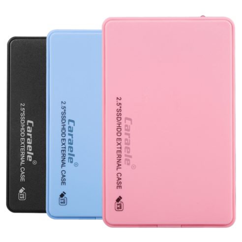 Caraele 이동식 외장하드 USB3.0 고속 하드 드라이브 2TB, 블랙, 1TB