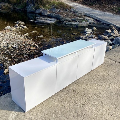 세련된 디자인, 넉넉한 수납, 안전성, 합리적인 가격: 메이크가구 2400 높은 거실장 세트로 당신의 거실을 완성하세요!