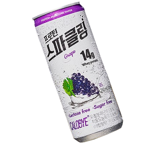 칼로바이 프로틴 무설탕 스파클링 포도맛, 240ml, 24개