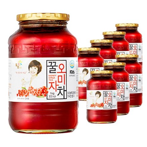 꽃샘 꿀오미자차 1kg+1kg, 1000g, 2개