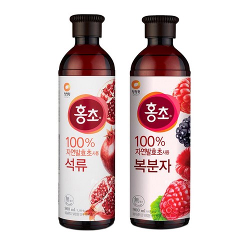 청정원 홍초 900ml 석류 1개 +복분자 1개