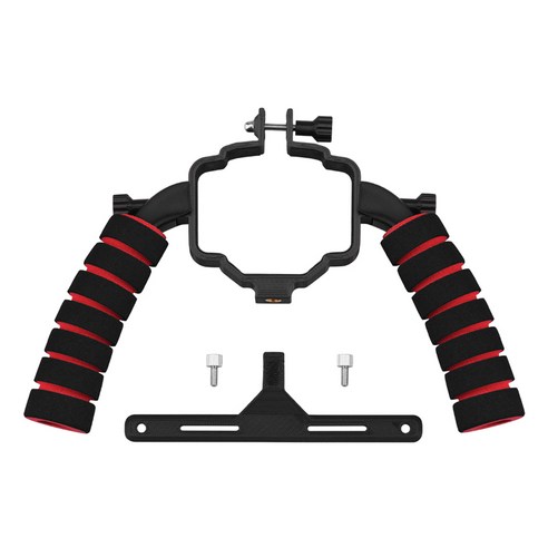 AFBEST Mavic Air 2용 핸드헬드 짐벌 브래킷 홀더 안정기 트레이 핸들 리모컨 홀더 스크린 포함, 검정
