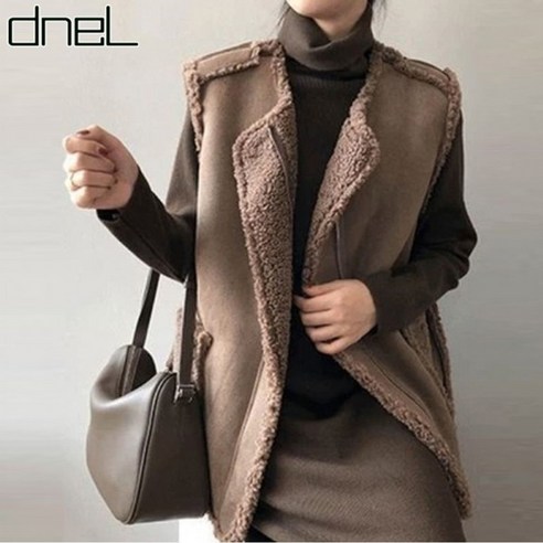 드넬 양면무스탕조끼DWJ13270A