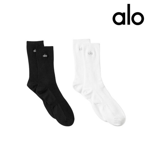 알로 하프크루 양말 남녀공용 ALO, S, 2.White, 1개