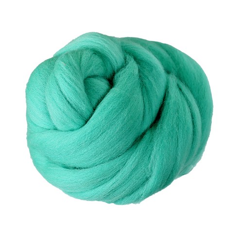 [모핸] 양모 (100g)/ 양모펠트 니들 펠트 DIY 공예 실 만들기, 29.아쿠아마린, 1개