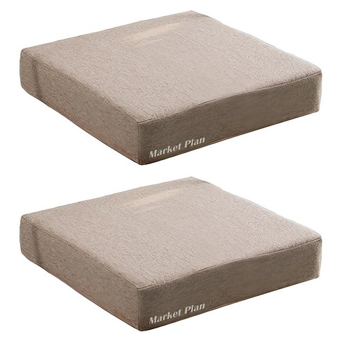 일상에 스며드는 포근함, 마켓플랜 고밀도 스펀지 방석 2개 세트 두꺼운방석