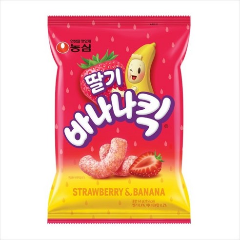 농심 딸기 바나나킥 60gx4개 7946436