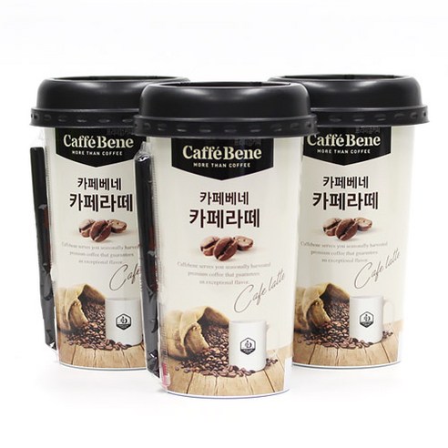 카페베네 카페라떼, 200ml, 10개