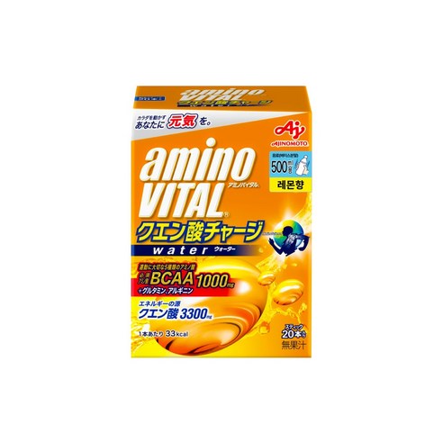 아미노바이탈 구연산 워터 20P 프로틴 BCAA 운동 보조제 보충제 아미노산, 200g, 1개
