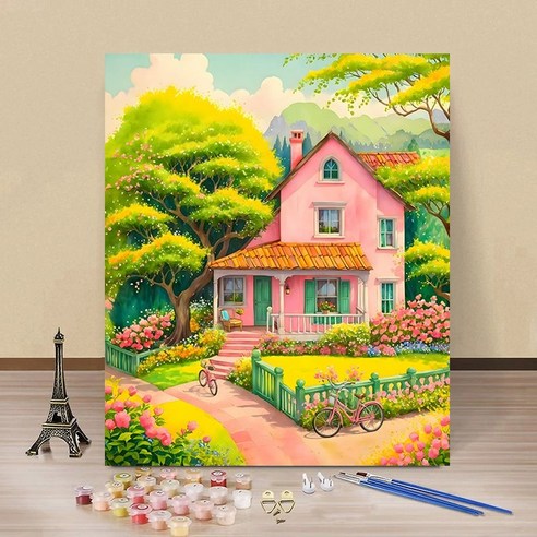 DIY 명화그리기 유화 그림 그리기 아크릴화 30*40cm, 04타입, 1개