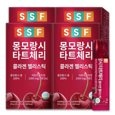 순수식품 몽모랑시 타트체리 콜라겐 젤리스틱, 20g, 60개