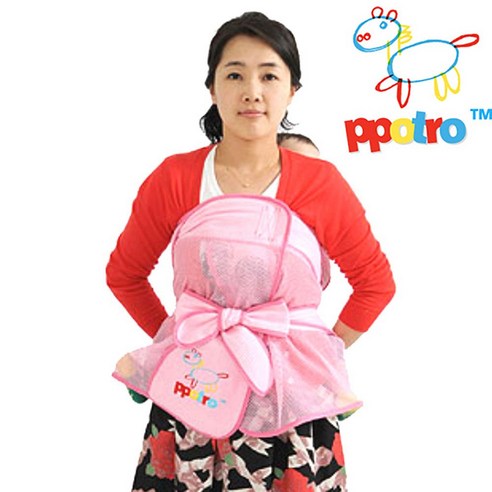 [뽀뜨로] 망사포대기 일자형 5부 - 포데기 ppotro 애기 아기 신생아 유아 업는 여름 사계절 망사 어깨끈 y자형 안장형 일자형 5부 7부 전통... 