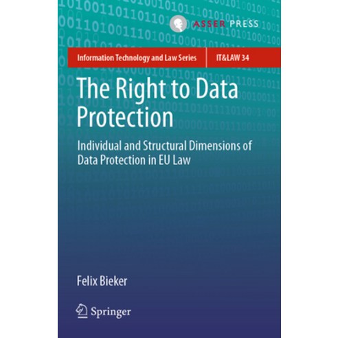 (영문도서) The Right to Data Protection: Individual and Structural Dimensions of Data Protection in Eu Law Paperback, T.M.C. Asser Press, English, 9789462655058