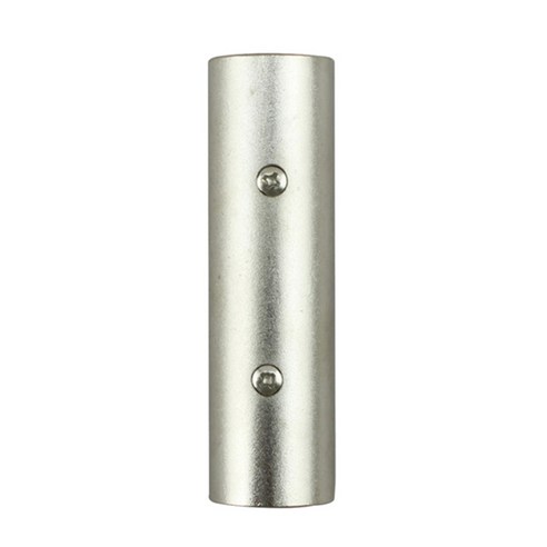 Ursmart 3핀 XLR 수 잭 - 3P XLR 수 스테레오 마이크 어댑터, 70*18*18mm, 실버, 니켈 도금 아연 합금