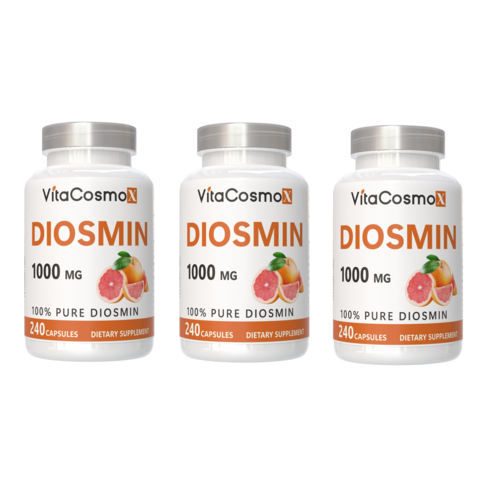 VitaCosmoX 비타코스모 롱라이프뉴트리 위라이크비타민 디오스민 Diosmin 시트러스 바이오플라보노이드 고함량 1000mg