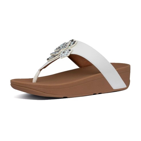 핏플랍샌들 핏플랍 로티 코르사지 토포스트 화이트 AI4-194 여성슬리퍼 Best Top3