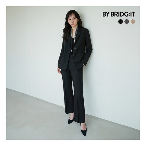 [바이브리짓] (24FW) 포트레 수트 3PCS (자켓+팬츠+블라우스)