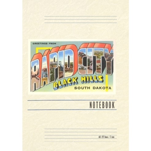 (영문도서) Vintage Lined Notebook Greetings from Rapid City Black Hills Paperback, Found Image Press, English, 9798385407484