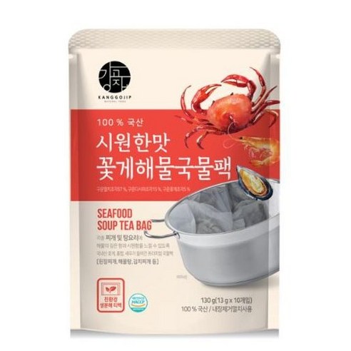 강고집 시원한맛 꽃게해물국물팩 130g, 9개