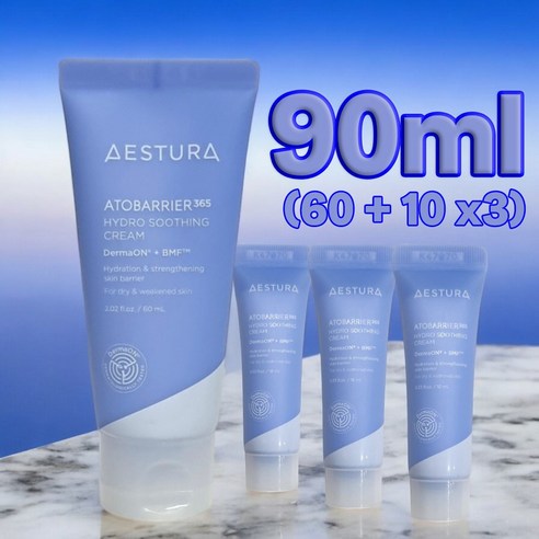 에스트라 아토베리어365 하이드로 수딩크림 60ml +30ml, 90ml, 1세트