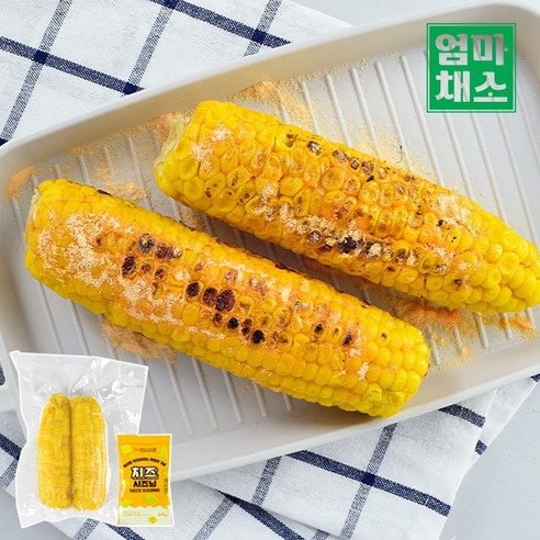 초당옥수수 냉동진공포장 4개 + 치즈시즈닝1봉 NON-GMO 노랑옥수수, 단품