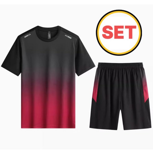 [SET] 마인온 아이스 드라이핏 반팔 반바지 쿨링 트레이닝복 셋업 운동복