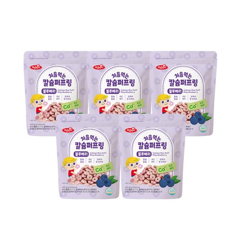 베베스트 처음먹는 칼슘 퍼프링 - 블루베리, 1개