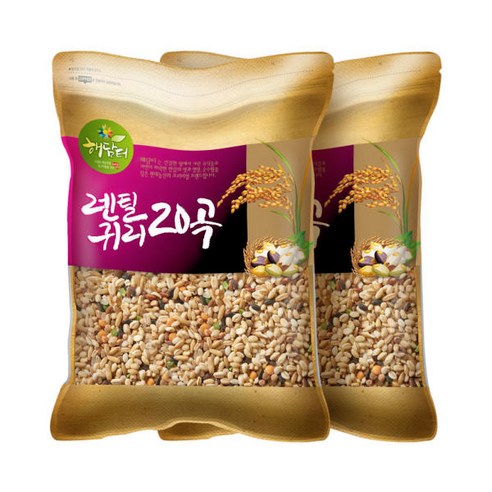 현대농산 렌틸콩 귀리혼합 20곡 10kg (5kgx2봉), 5kg, 2개