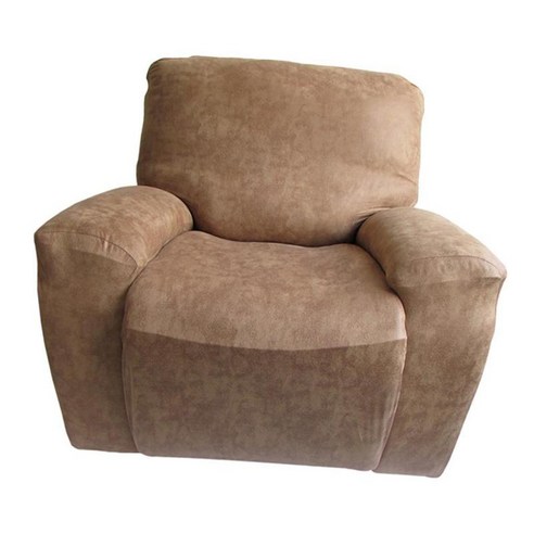 폴리에스테/스웨이드 표준 안락 의자 의자 Slipcover는 대부분의 안락 의자 소파에 맞습니다, 커피 (스웨이드), 설명