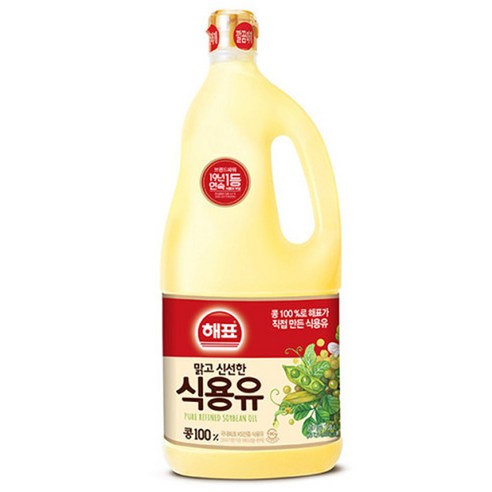 해표 식용유, 1.8L, 2개