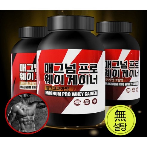 단백질보충제 단백질쉐이크 보충제 다이어트 매그넘프로 웨이, 게이너 2kg 밀크코코아맛, 2kg, 1개