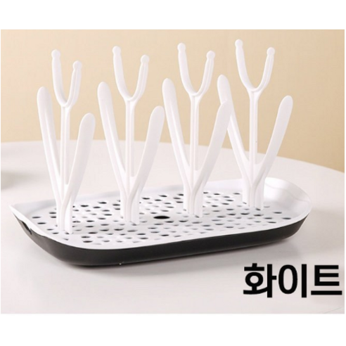 그뤠잇맘 풀잎 젖병 물병 건조대, 그린, 1개