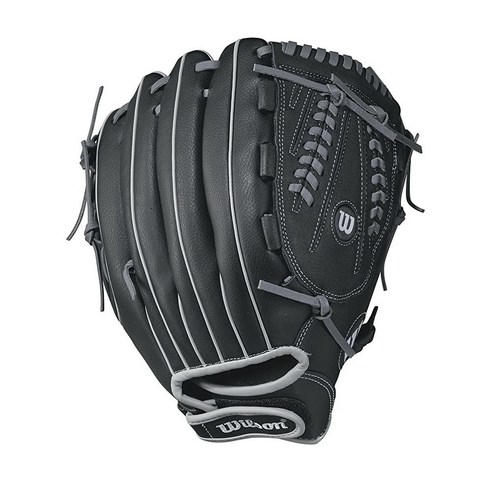 WILSON A360 슬로우피치 장갑 33cm(13인치) 블랙/그레이 왼손