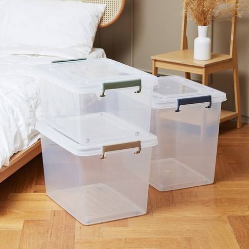 투명하고 기능적인 스페이스에디터 리빙박스로 집안을 정리하고 질서 정돈하세요.