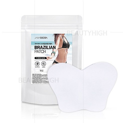 자바뽀바 브라질리언 진정 보습 패치 5개입 진정 보습 미용 왁싱제모제재료, 1개, 50g