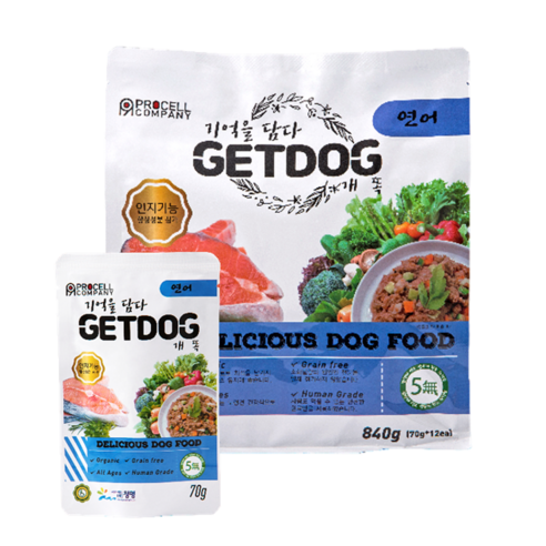 베러펫 개똑 강아지 습식사료 840g, 연어, 70g, 12개