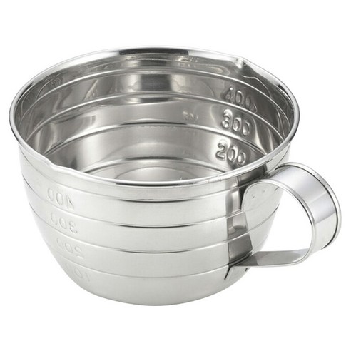 요리 이로하 스테인리스 계량컵, 실버, 1개, 500ml