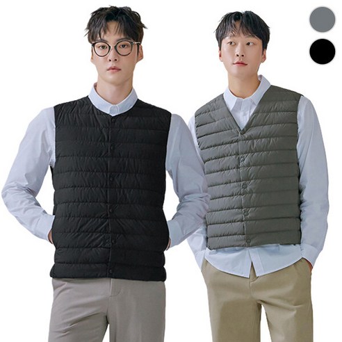 [체이스컬트] TWO-WAY넥 경량 다운 VEST/2Color